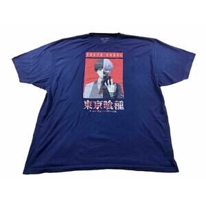 Funimation Tokyo Ghoul T-Shirt Men’s XXXL 3XL Anime Blue